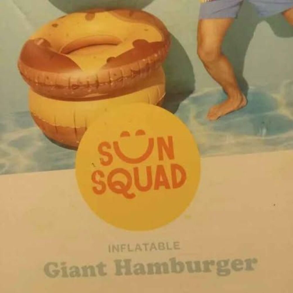 Target Sun squad Inflatable Giant Hamburger 3 Pieces New